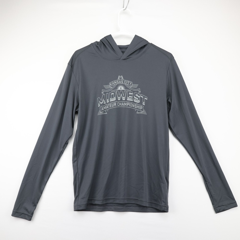 Sport-Tek Dri-Fit Workout Pullover Hoodie shirt disc golf underpar kansas city S
